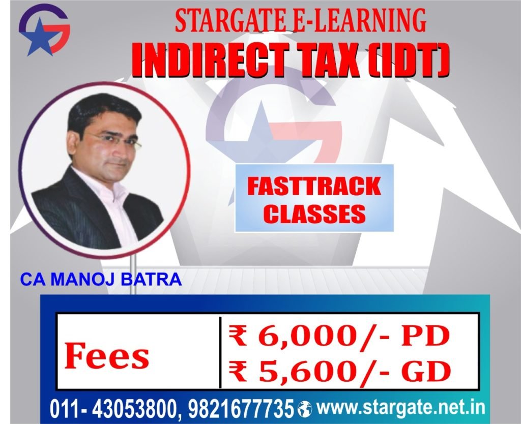 CA Final IDT Fasttrack Classes by CA Manoj Batra Sir | IDT Google Drive & Pen Drive