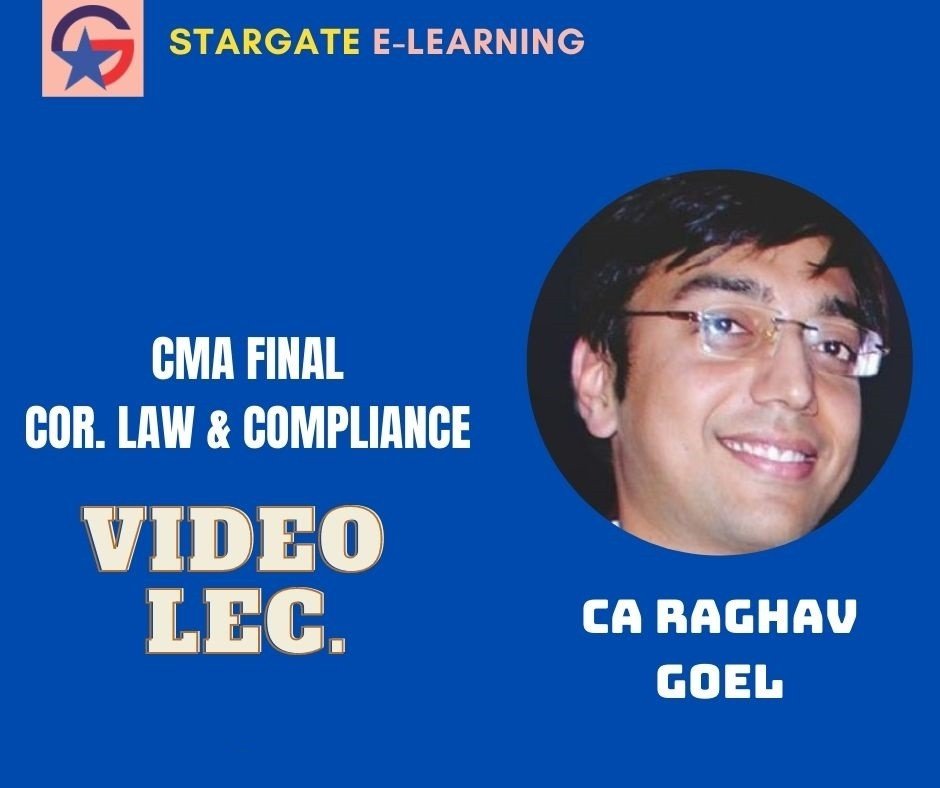 CA Inter Corporate and Other Laws Full Course By CA Raghav Goel Google Drive & Pen Drive
