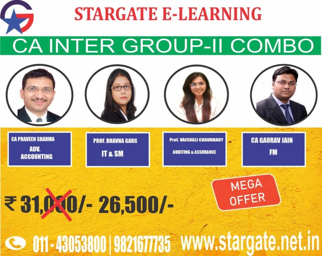 CA INTER GROUP II COMBO (ADV ACCOUNTING, IT & SM, AUDITING & ASSURANCE, FM)