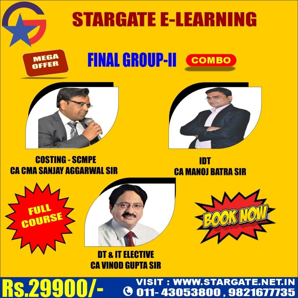 CA FINAL DT + COSTING + IDT COMBO OFFER
