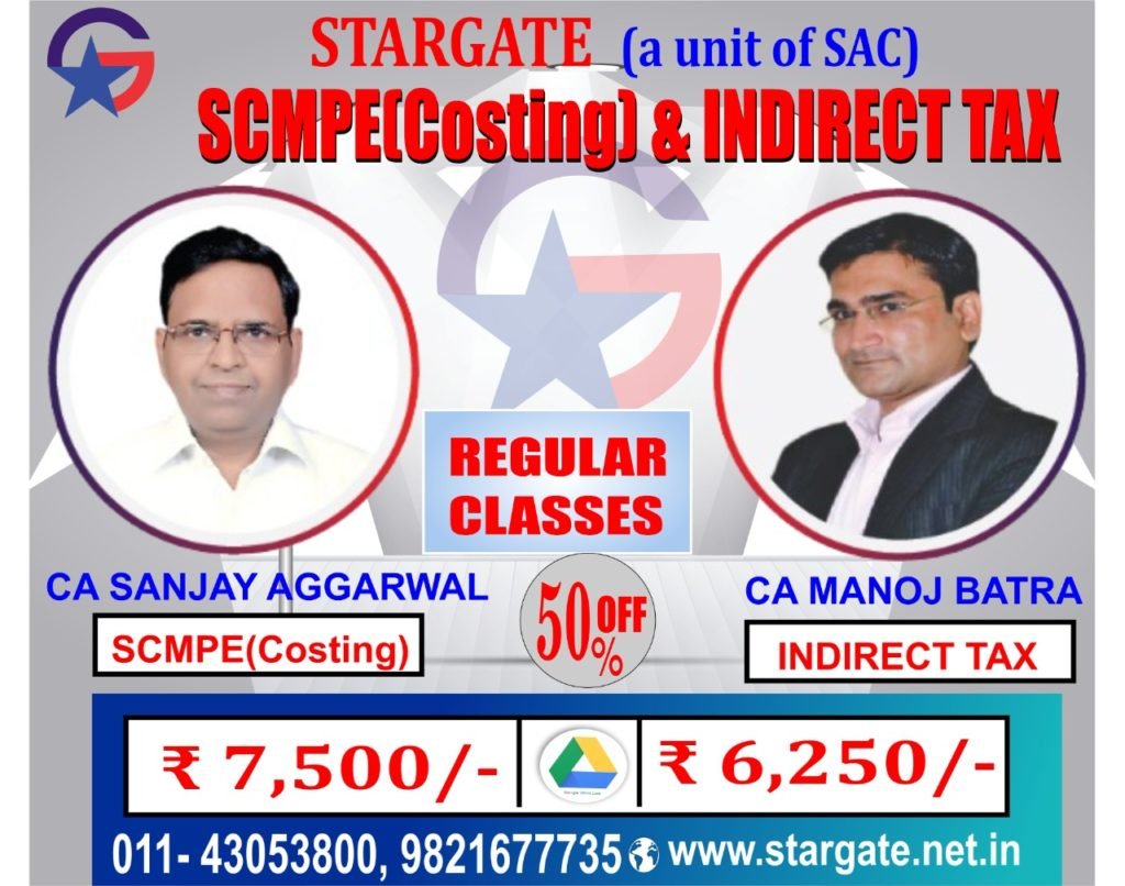 CA FINAL COSTING (SCMPE) & INDIRECT TAX (IDT) GOOGLE DRIVE