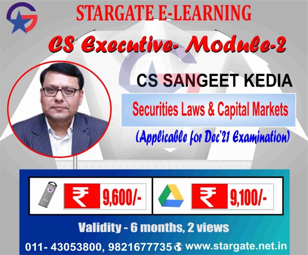 Securities Laws & Capital Markets by CS Sangeet Kedia