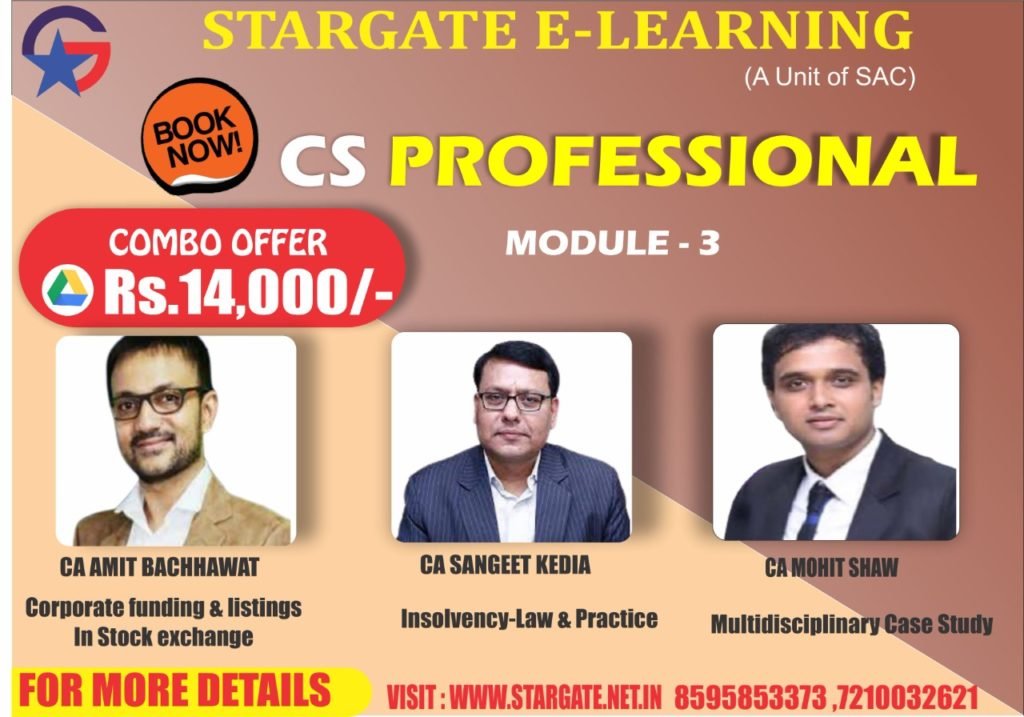 CS PROFESSIONAL MODULE 3 COMBO
