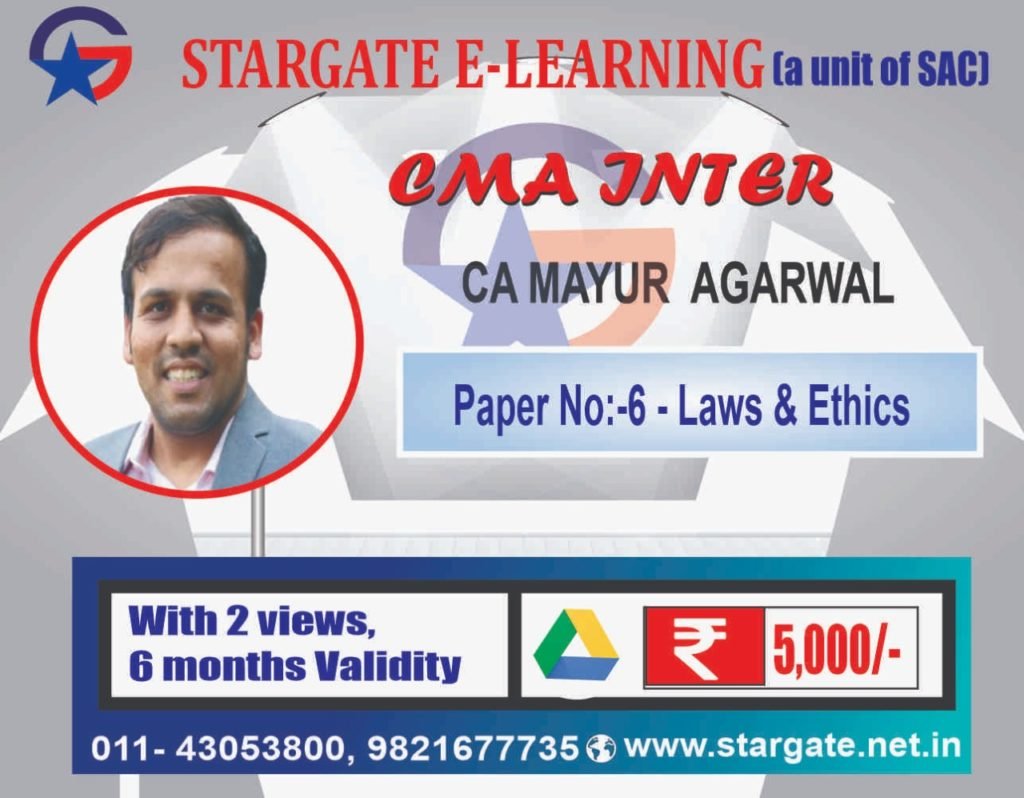 CMA INTER GROUP 1 BY CA MAYUR AGGARWAL