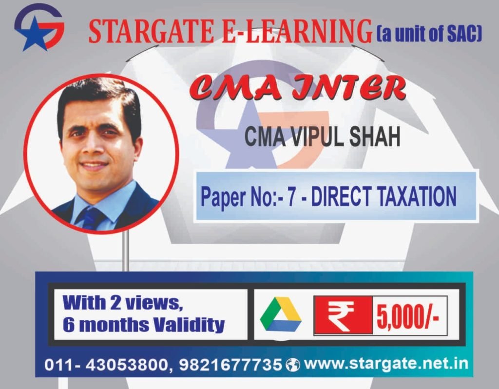 CMA INTER GROUP 1 BY CMA VIPUL SHAH