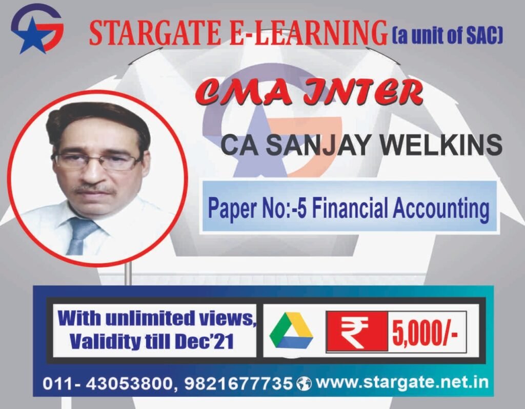 CMA INTER GROUP 1 BY CA SANJAY WELKINS